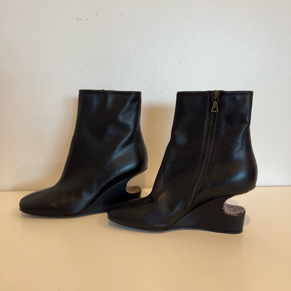 Dries Van Noten Black Ankle Boots